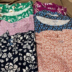 6--Croft & Barrow XXL 3/4 Sleeve Knit Pullover Tops Bundle